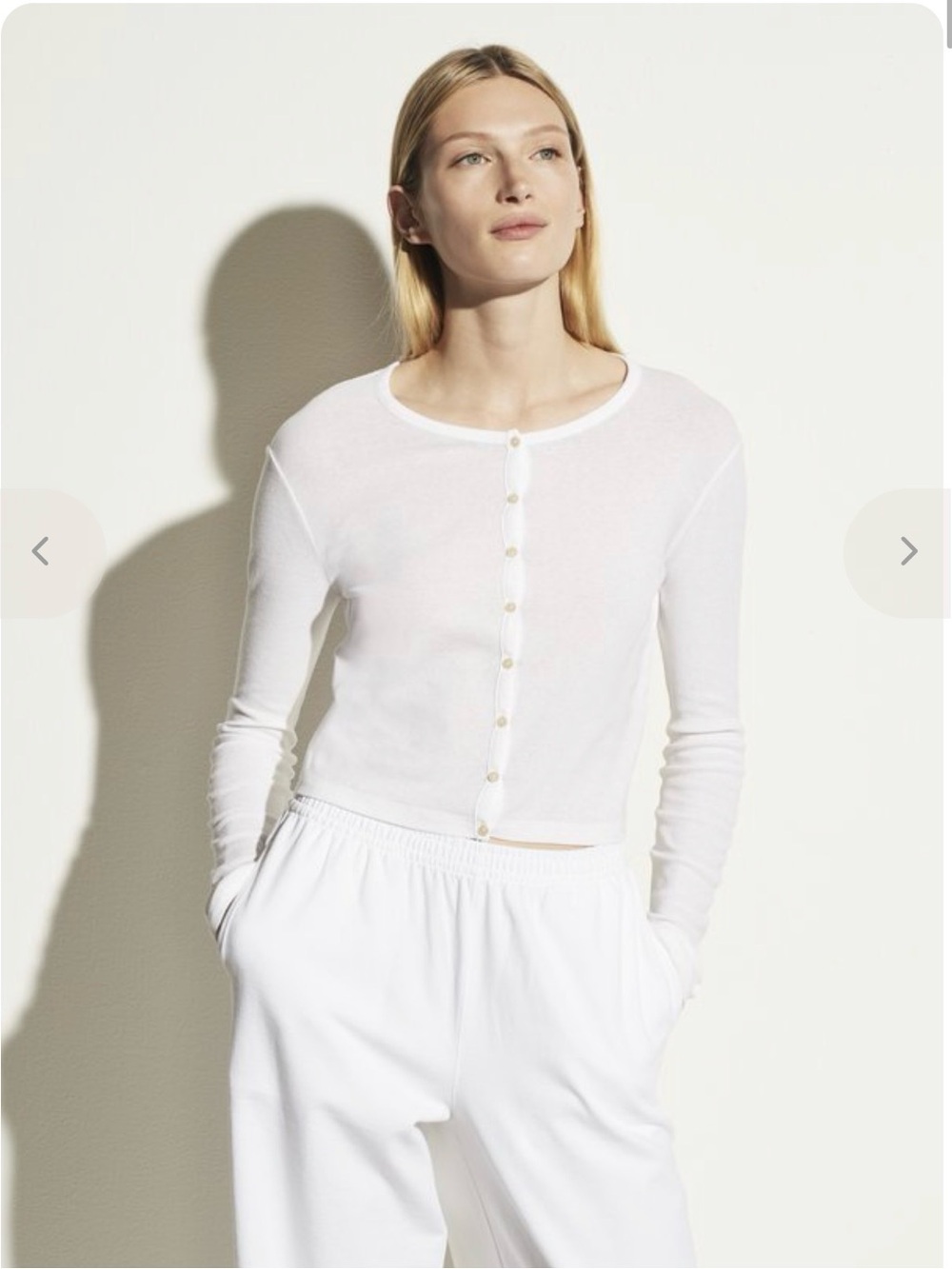 Vince Long Sleeve Cropped Cardigan
